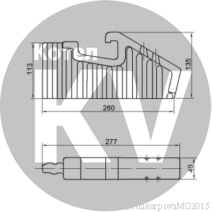 Колосник поворотный тип К 398.3.08
